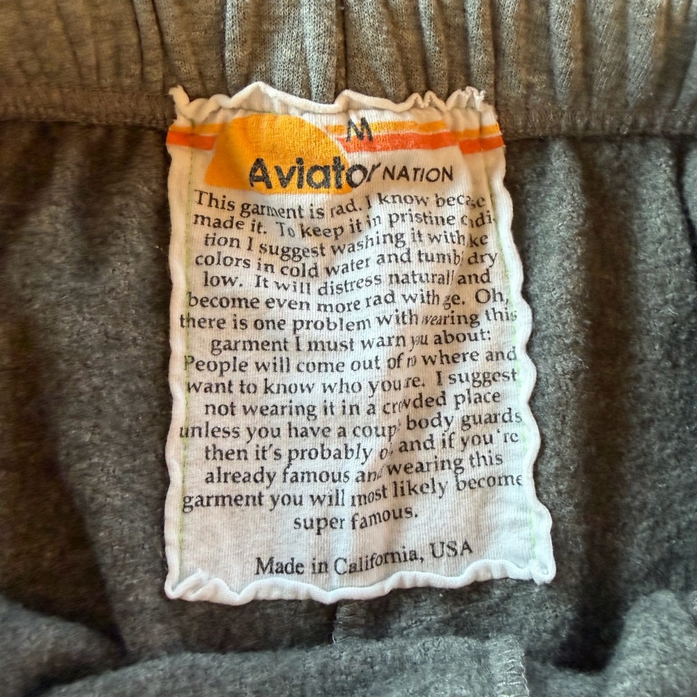 Aviator Nation Gray Sweatpants - Picture 4 of 4